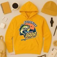 O Fishally The Bestest Papa Hoodie thumb 3