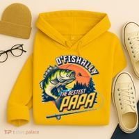O Fishally The Bestest Papa Hoodie thumb 4