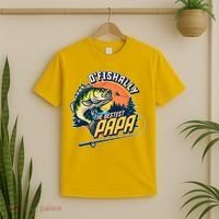 O Fishally The Bestest Papa T-Shirt thumb 2