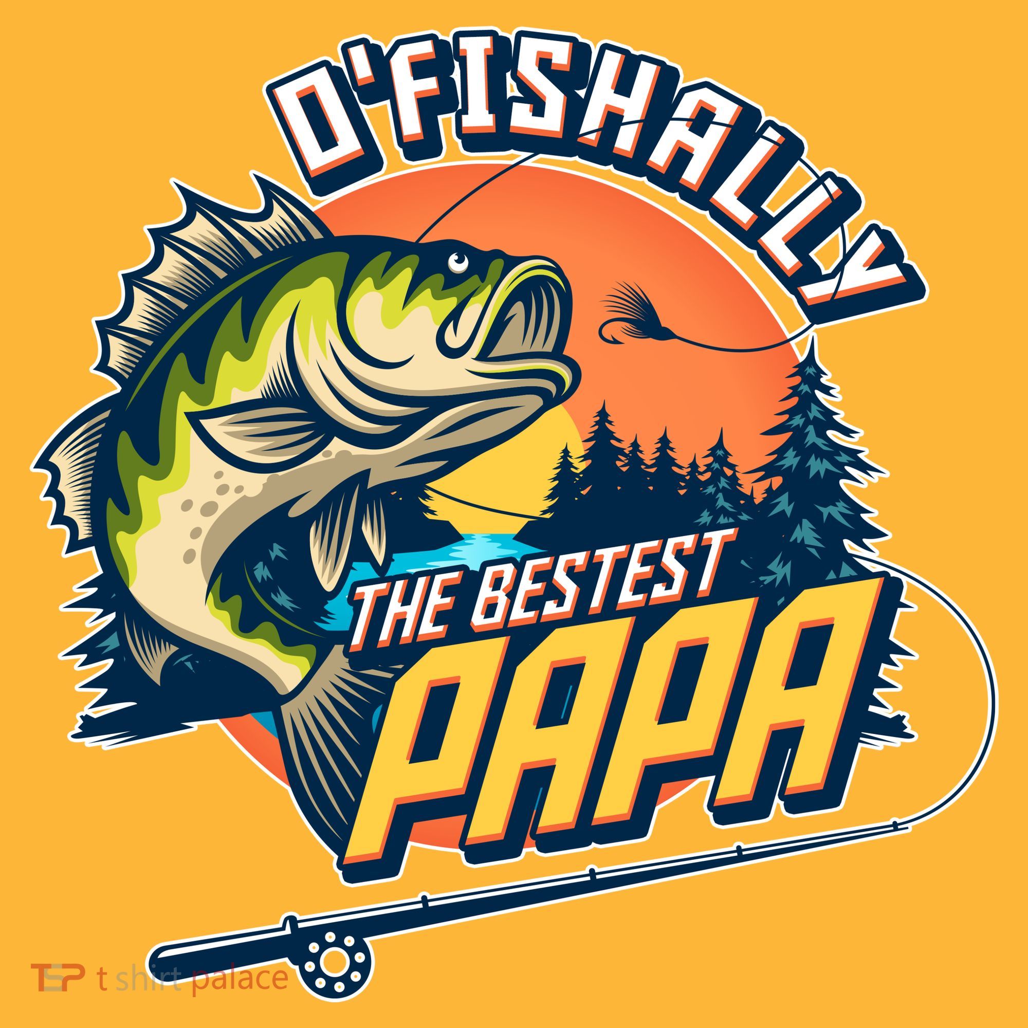 O Fishally The Bestest Papa Pajama Set