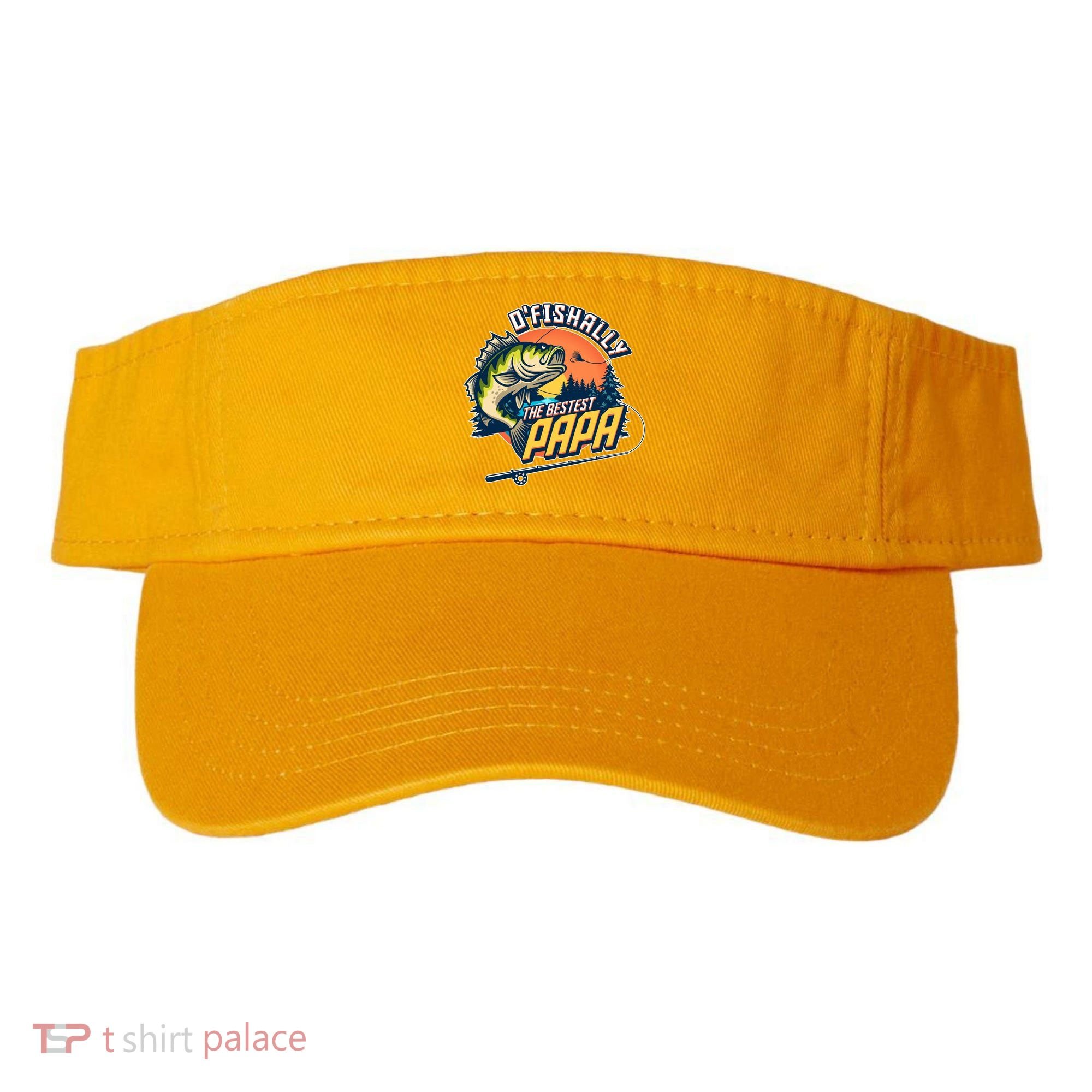 O Fishally The Bestest Papa Visor