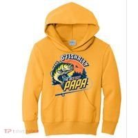 O Fishally The Bestest Papa Kids Hoodie thumb 0