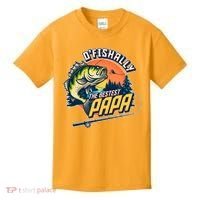 O Fishally The Bestest Papa Kids T-Shirt thumb 0