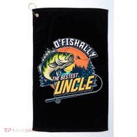 O Fishally The Bestest Uncle Golf Towel thumb 0