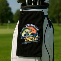 O Fishally The Bestest Uncle Golf Towel thumb 2