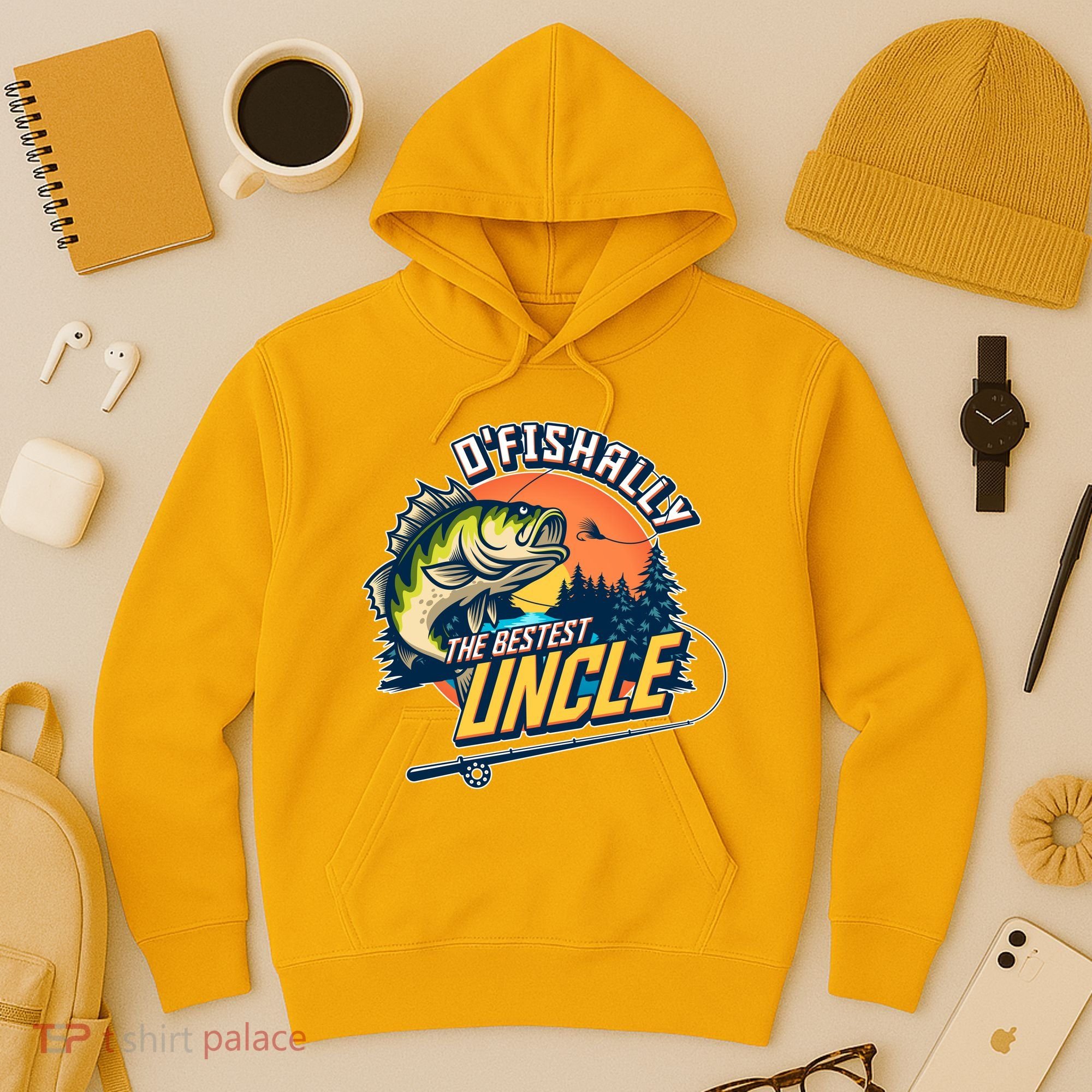 O Fishally The Bestest Uncle Hoodie