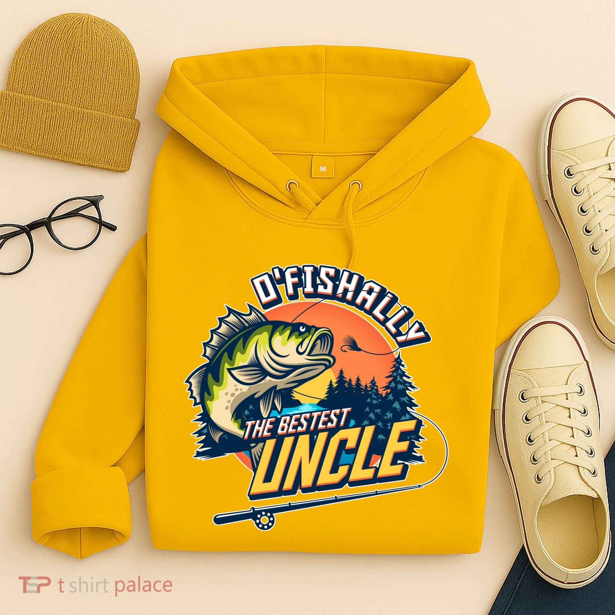 O Fishally The Bestest Uncle Hoodie