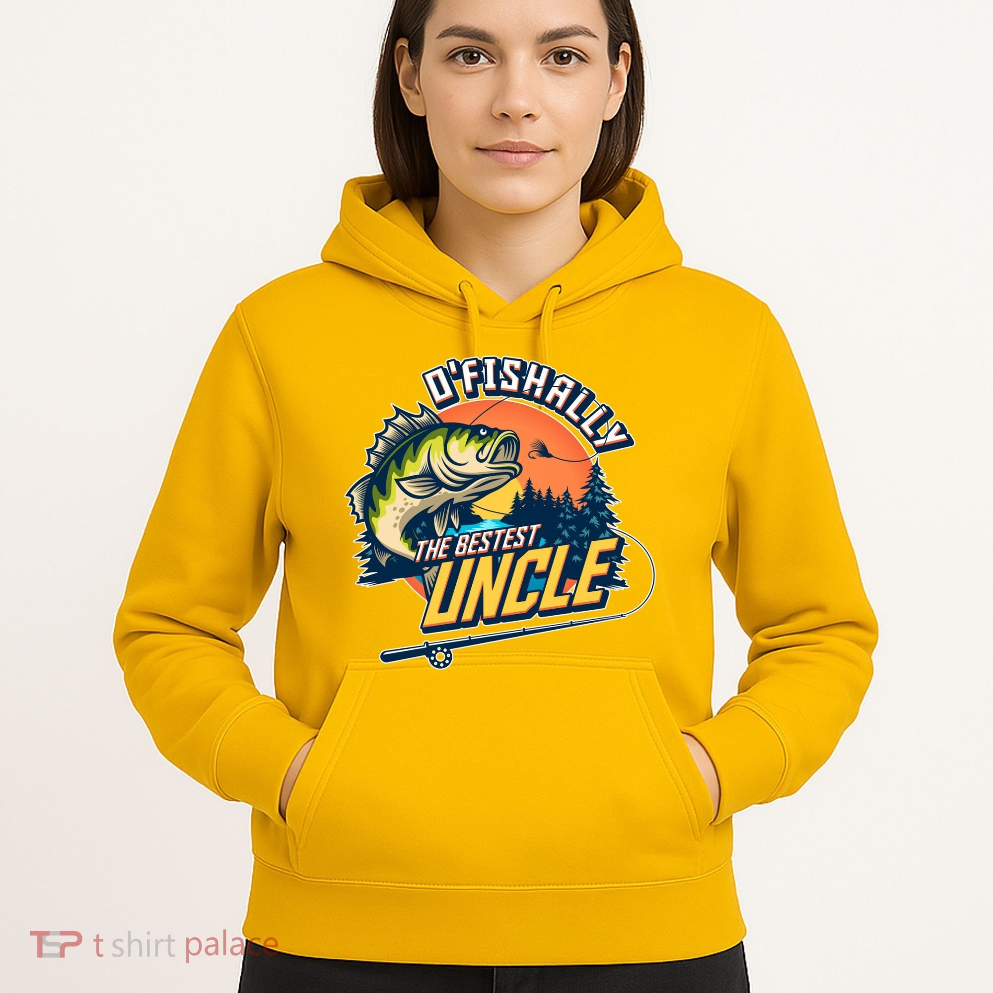 O Fishally The Bestest Uncle Hoodie