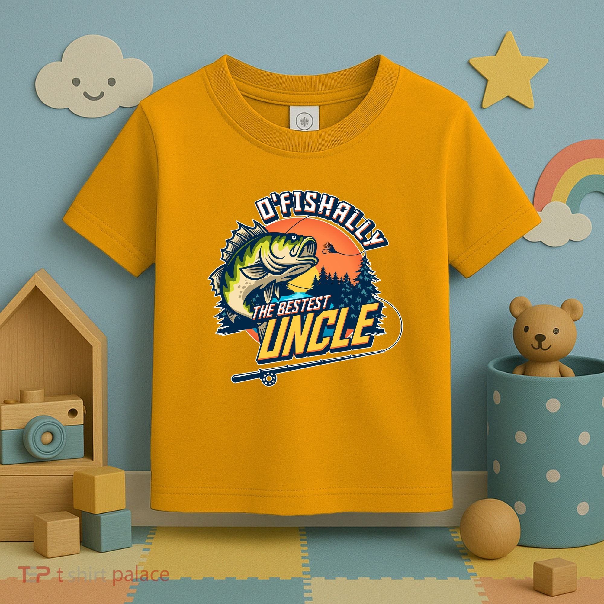 O Fishally The Bestest Uncle Toddler T-Shirt