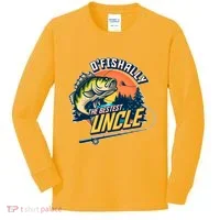 O Fishally The Bestest Uncle Kids Long Sleeve Shirt thumb 0