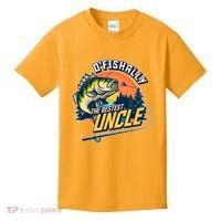 O Fishally The Bestest Uncle Kids T-Shirt thumb 0