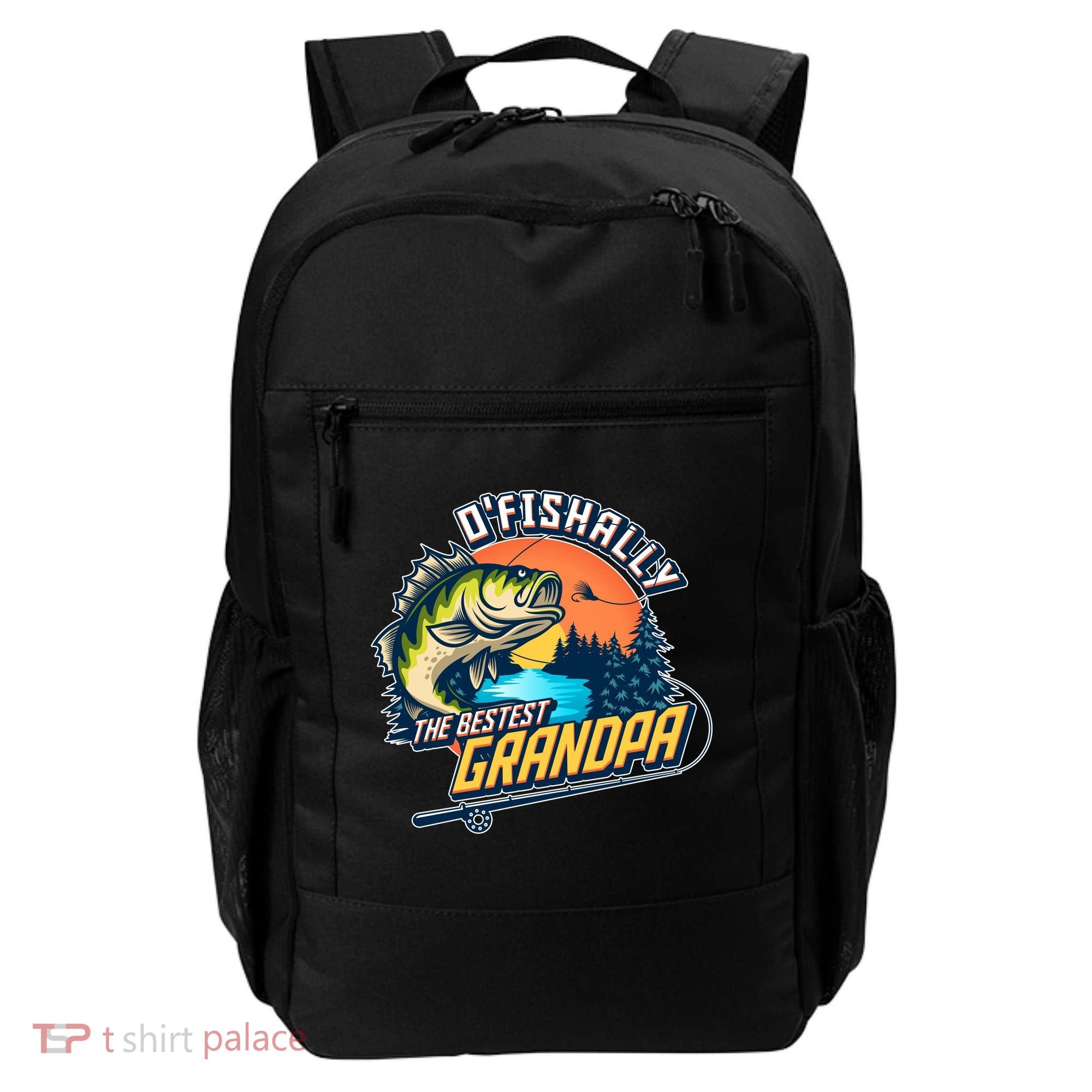 O Fishally The Bestest Grandpa Backpack
