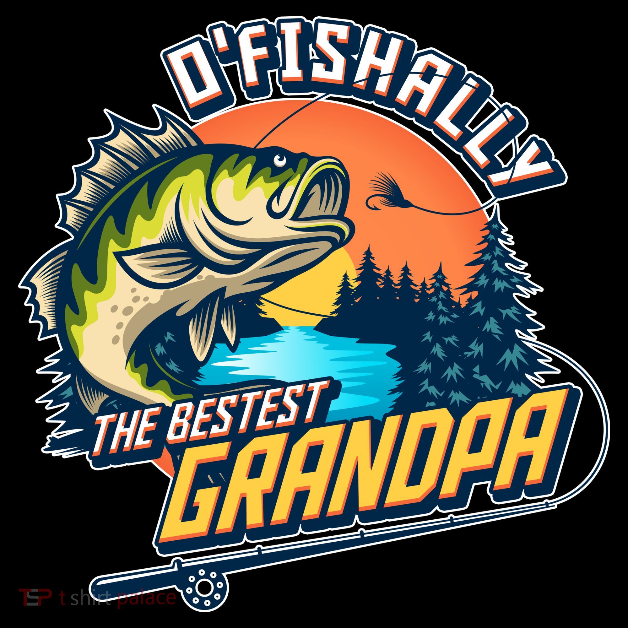 O Fishally The Bestest Grandpa Coffee Mug