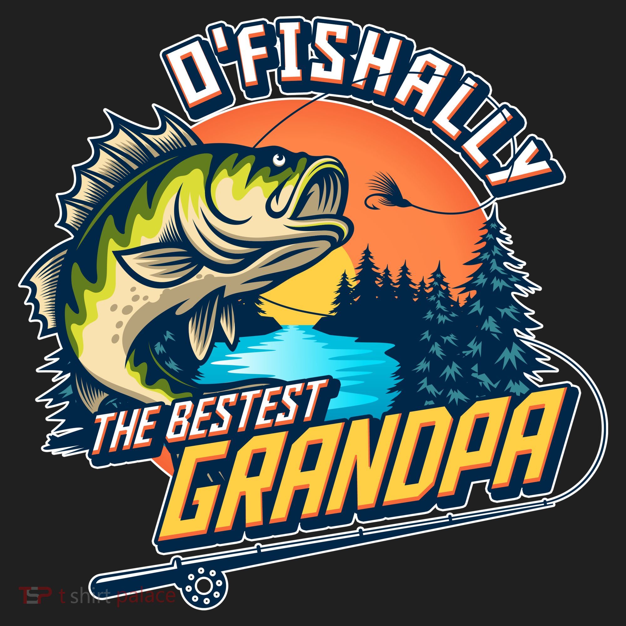 O Fishally The Bestest Grandpa Beanie