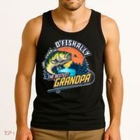 O Fishally The Bestest Grandpa Tank Top thumb 3