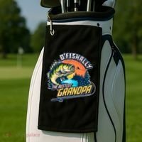 O Fishally The Bestest Grandpa Golf Towel thumb 2