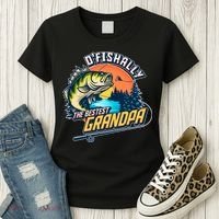 O Fishally The Bestest Grandpa Women's T-Shirt thumb 3