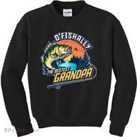 O Fishally The Bestest Grandpa Kids Sweatshirt thumb 0