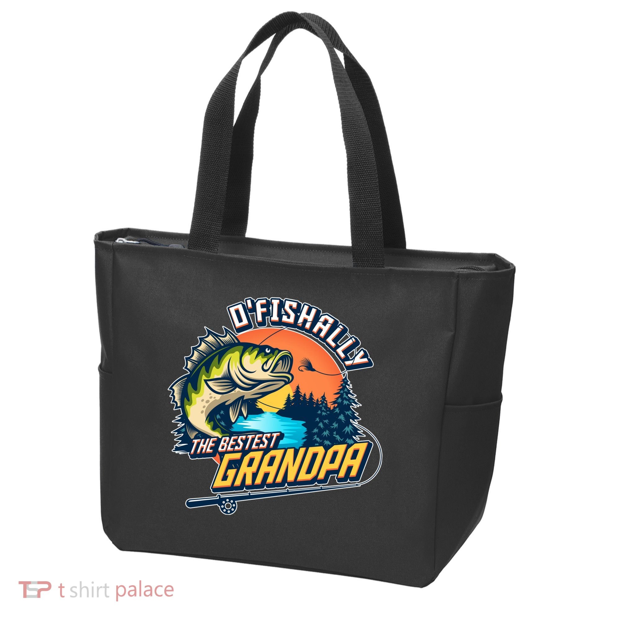 O Fishally The Bestest Grandpa Tote Bag