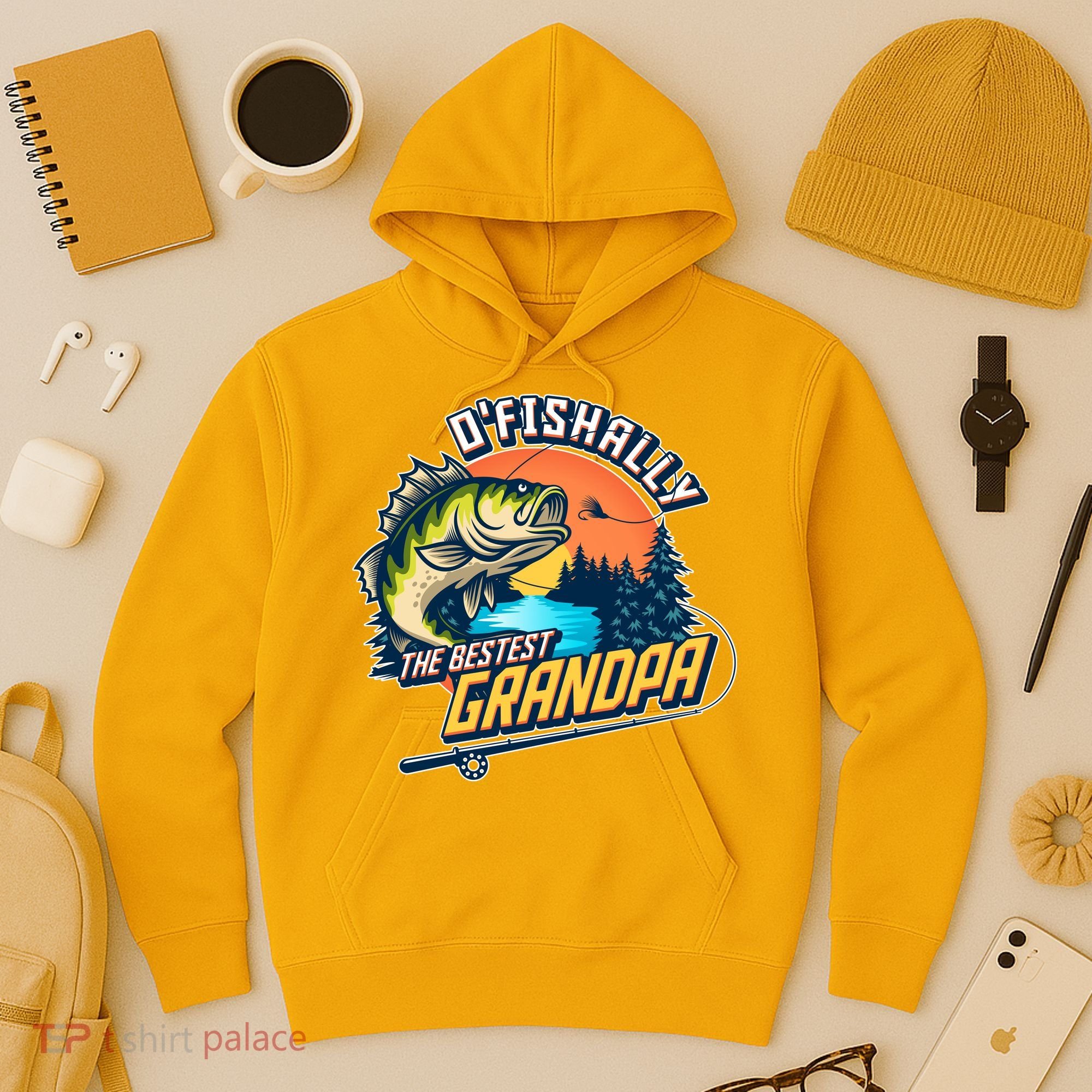 O Fishally The Bestest Grandpa Hoodie