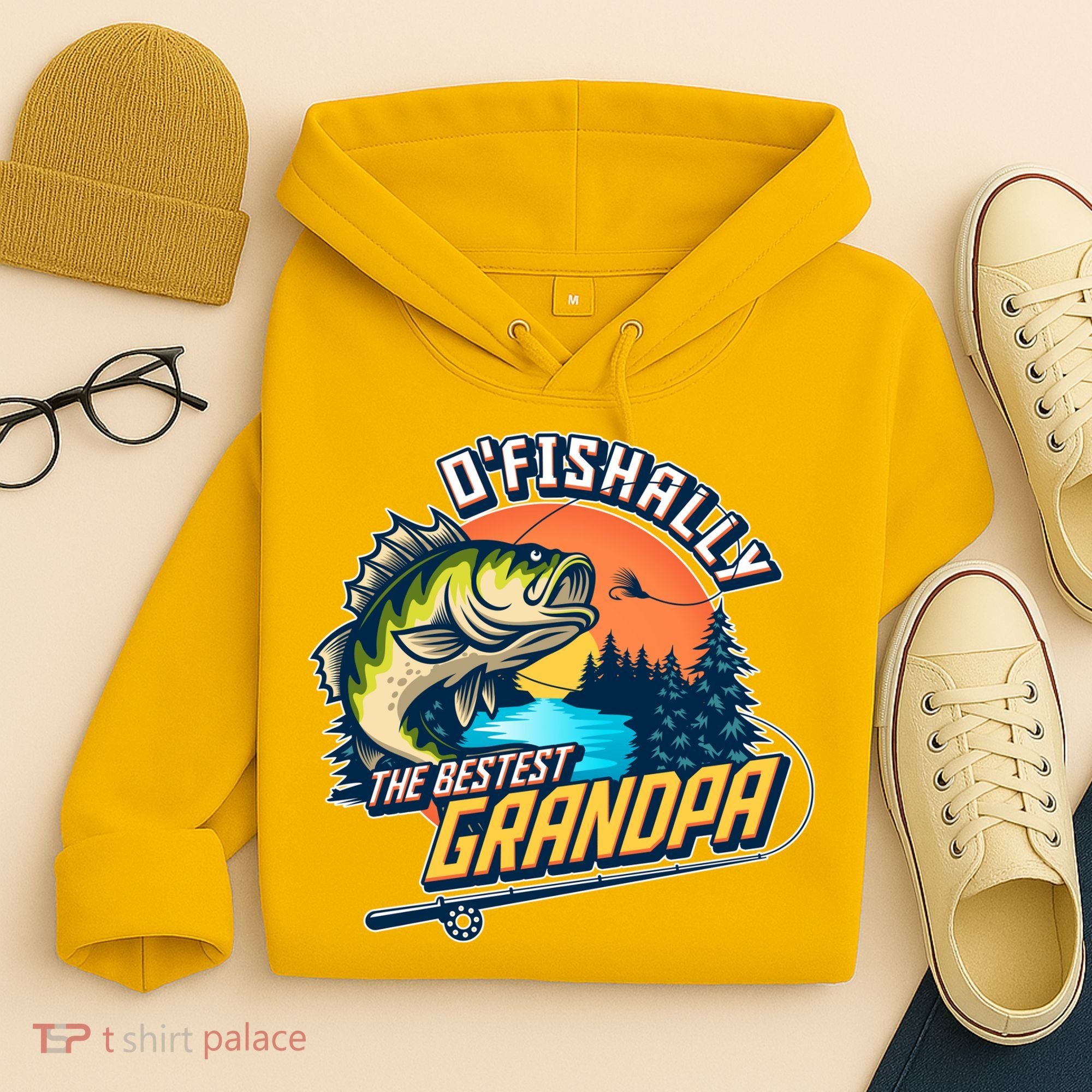 O Fishally The Bestest Grandpa Hoodie