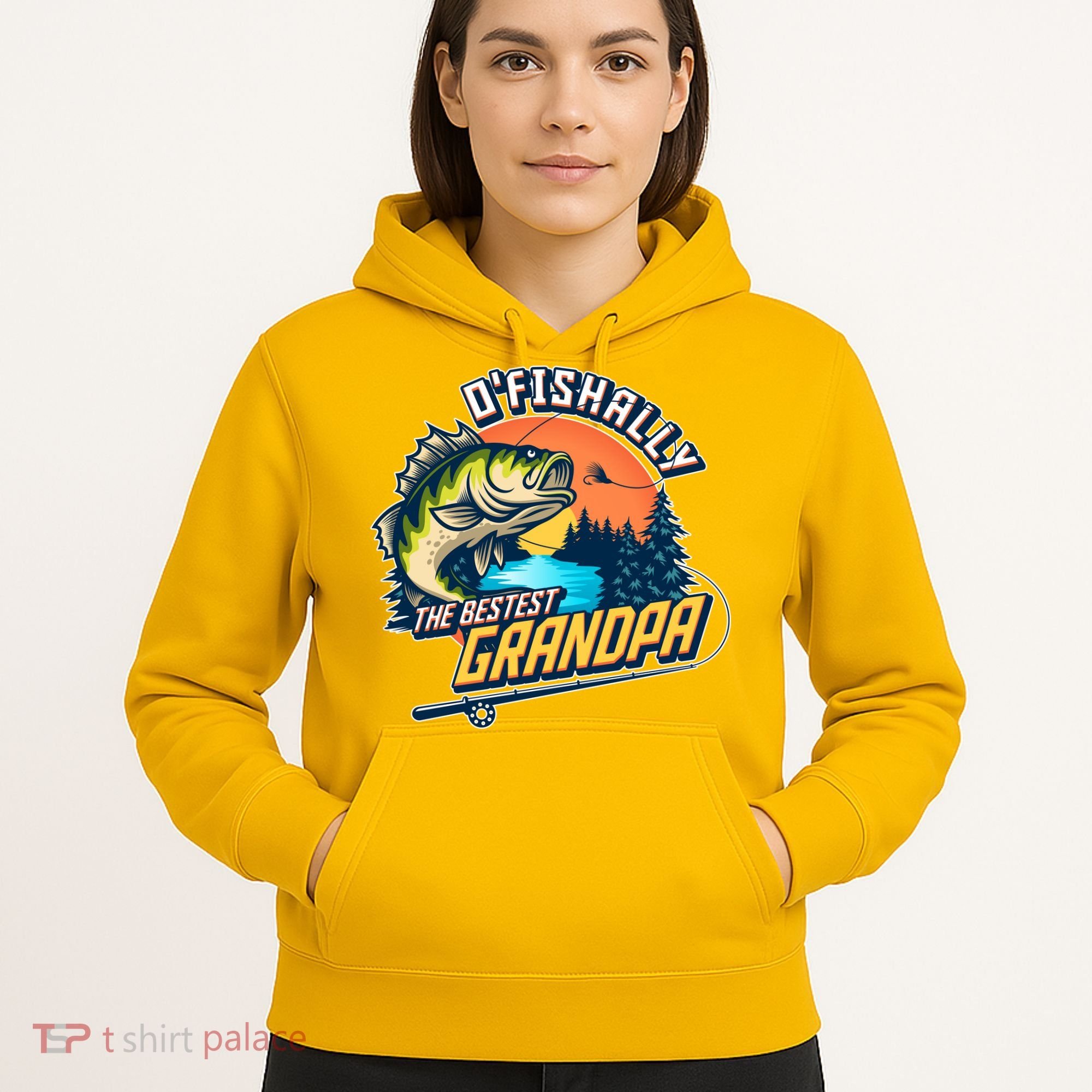O Fishally The Bestest Grandpa Hoodie