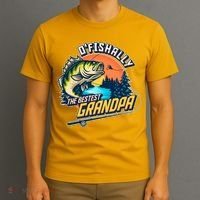 O Fishally The Bestest Grandpa T-Shirt thumb 3