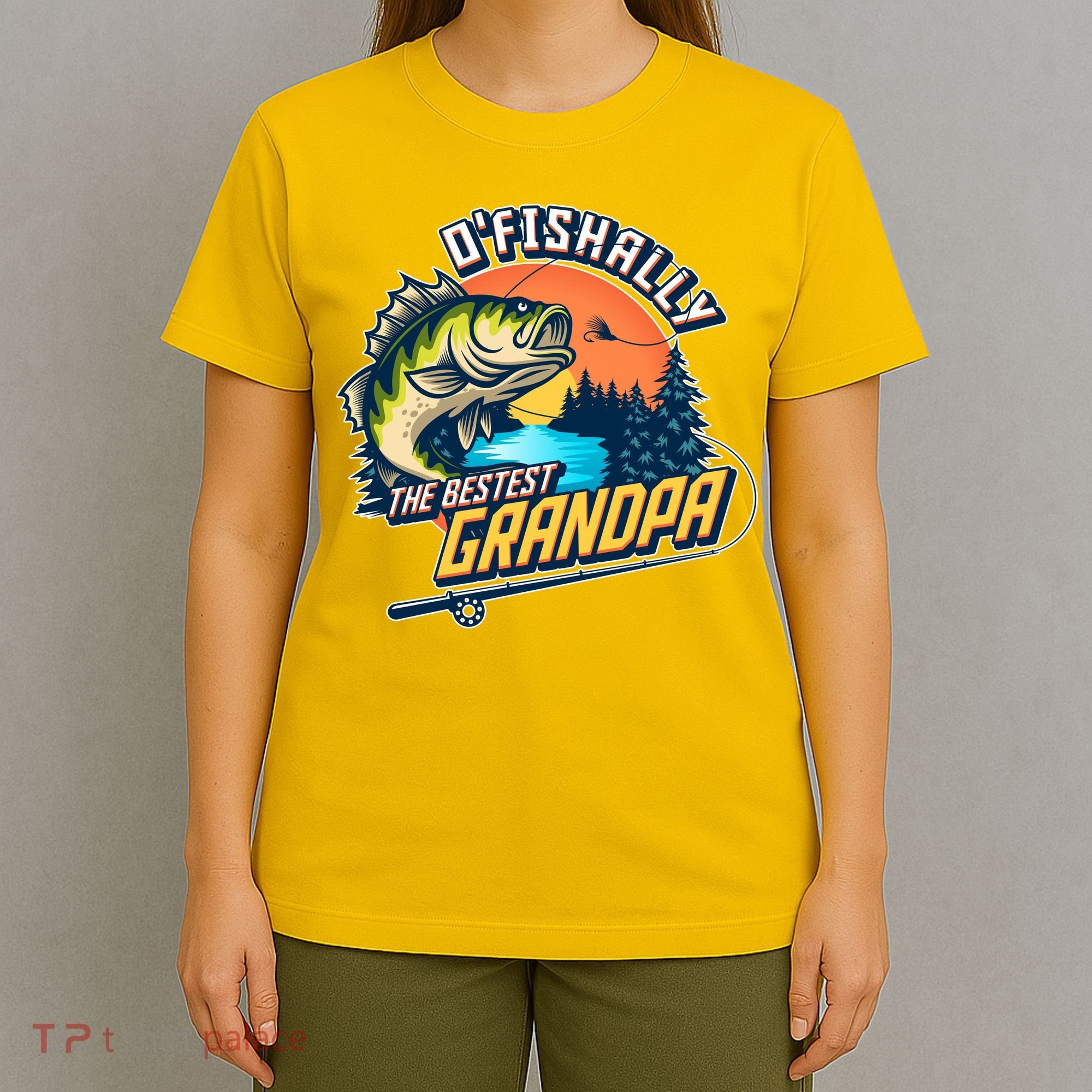 O Fishally The Bestest Grandpa T-Shirt