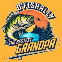 O Fishally The Bestest Grandpa T-Shirt thumb 7