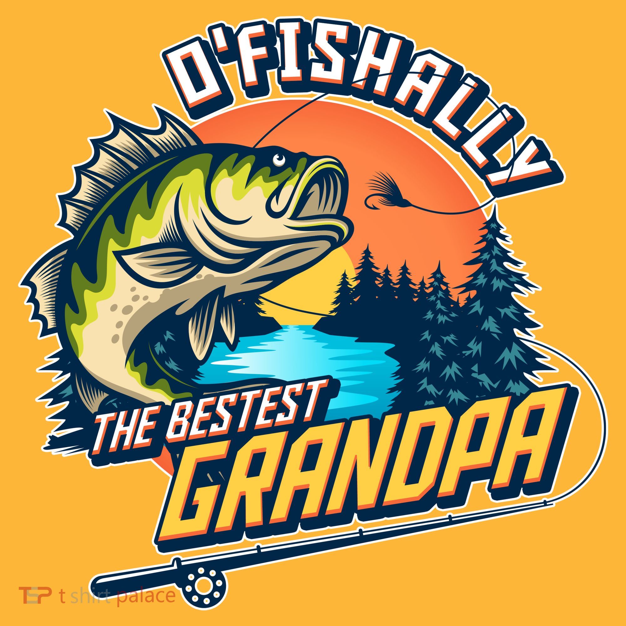O Fishally The Bestest Grandpa Visor