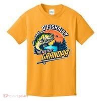 O Fishally The Bestest Grandpa Kids T-Shirt thumb 0