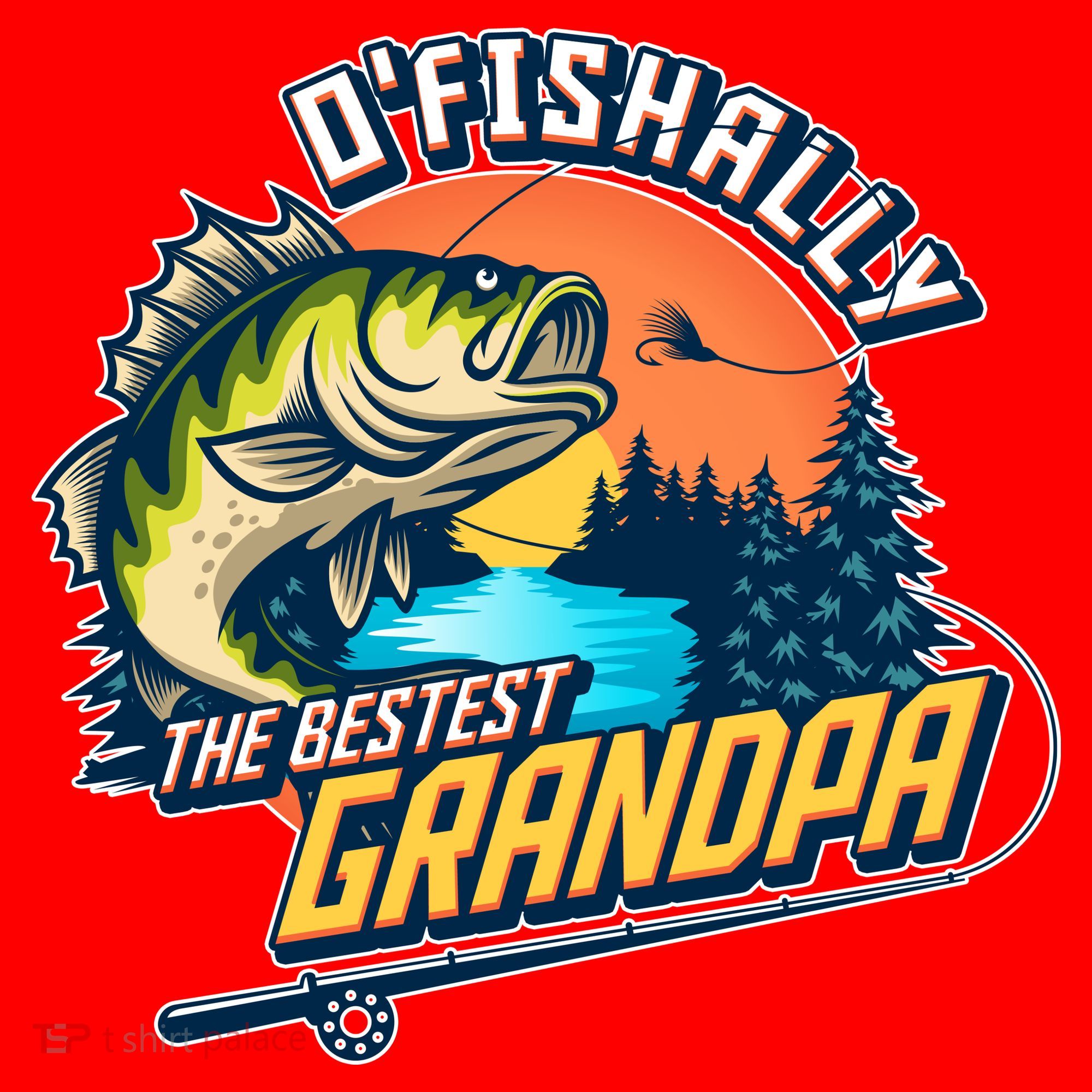 O Fishally The Bestest Grandpa Santa Hat