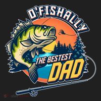O Fishally The Bestest Dad Women's Sweatshirt thumb 2