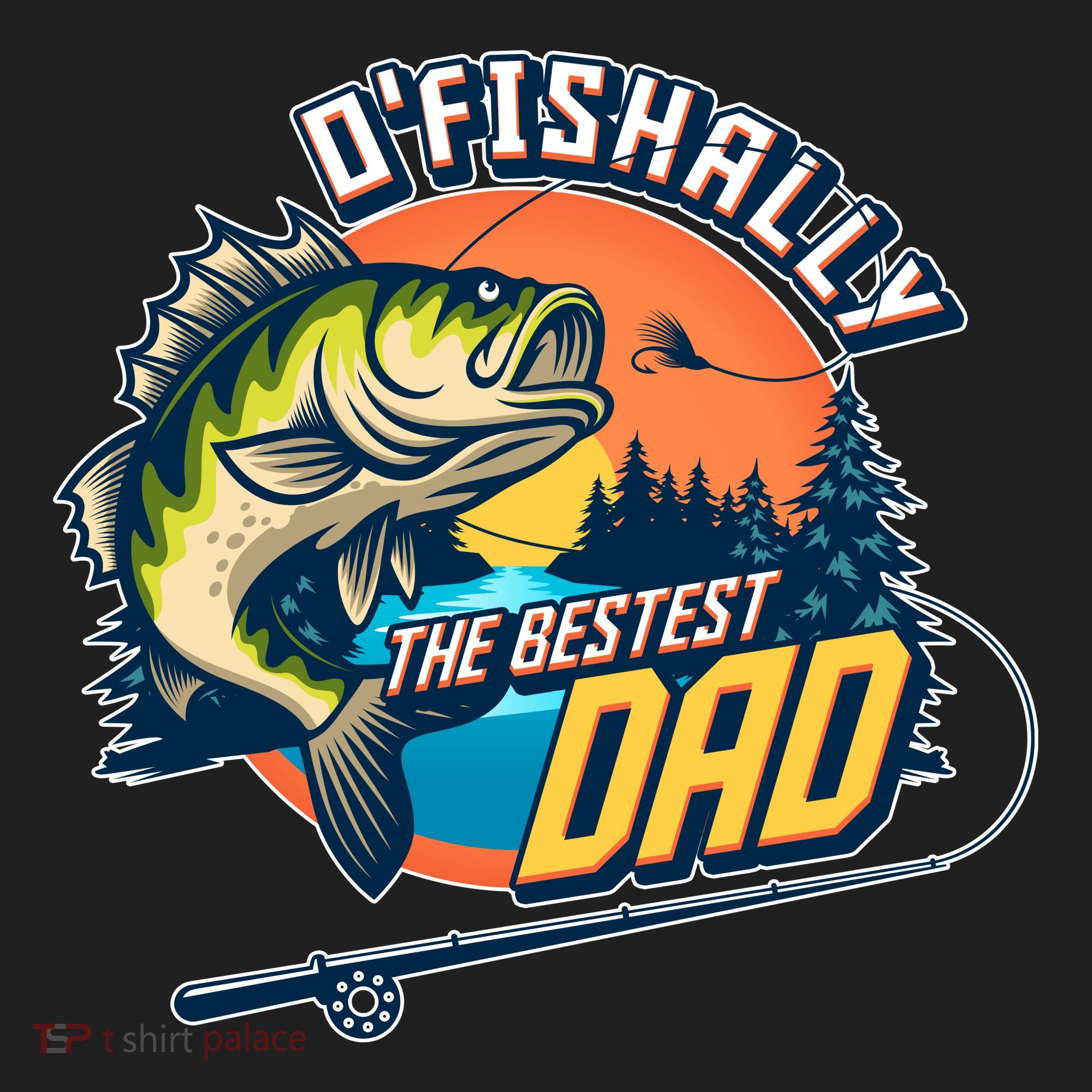 O Fishally The Bestest Dad Women's Sweatshirt