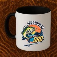 O Fishally The Bestest Dad Coffee Mug thumb 2