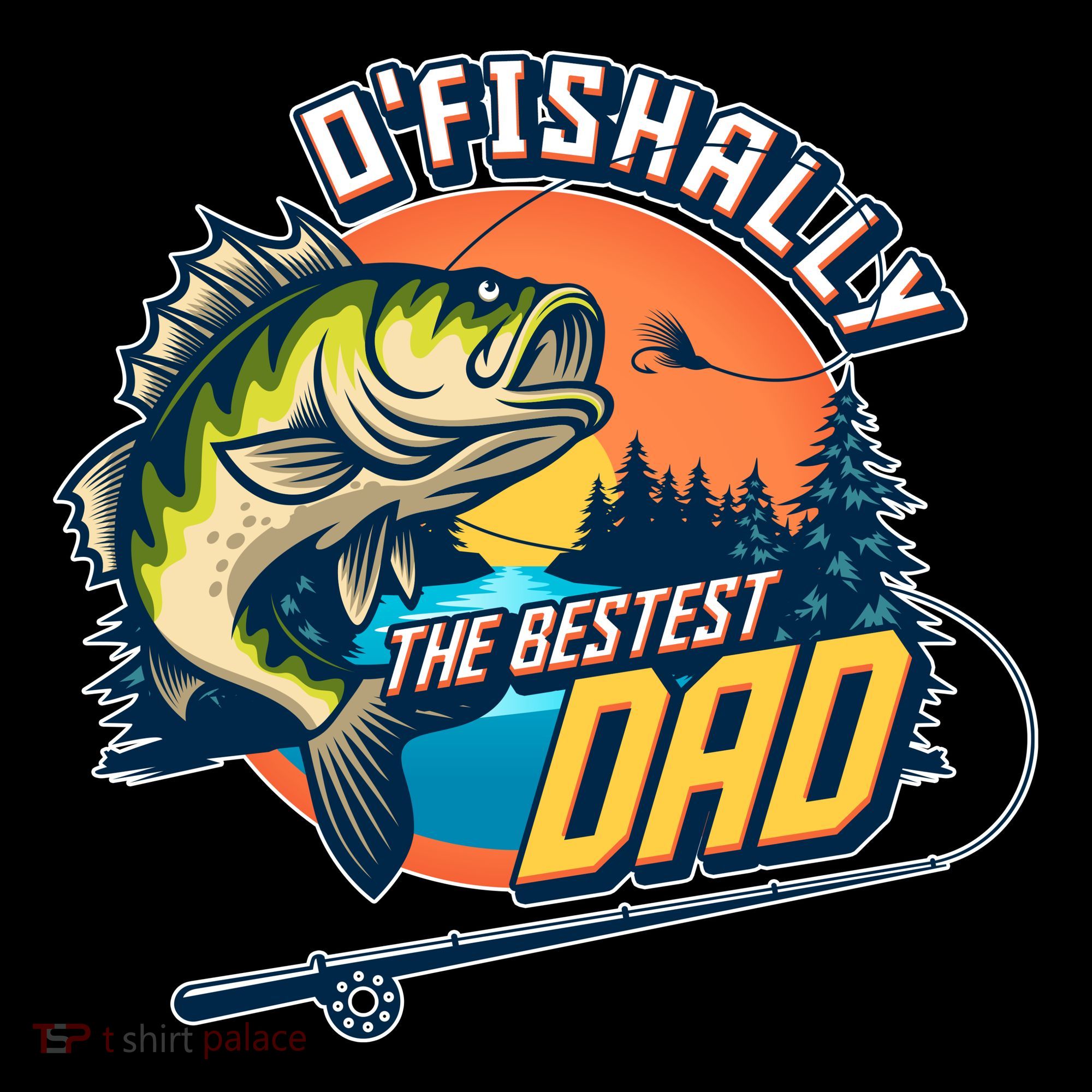 O Fishally The Bestest Dad Ornament