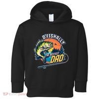 O Fishally The Bestest Dad Toddler Hoodie thumb 0