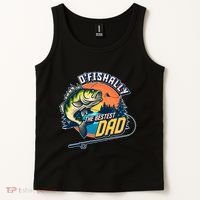O Fishally The Bestest Dad Tank Top thumb 2