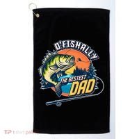 O Fishally The Bestest Dad Golf Towel thumb 0