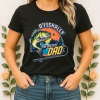 O Fishally The Bestest Dad Women's T-Shirt thumb 2