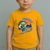 O Fishally The Bestest Dad Toddler T-Shirt thumb 2
