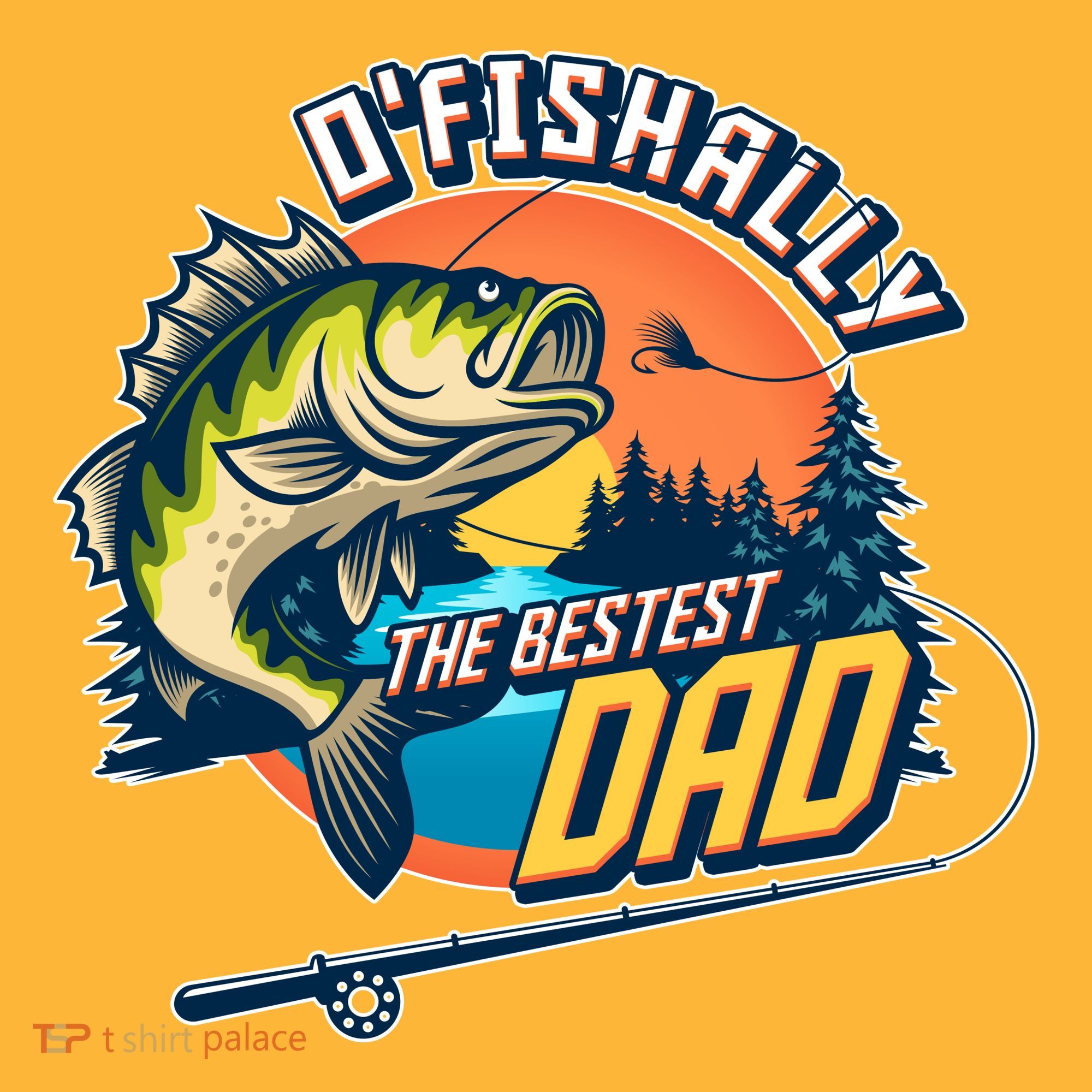 O Fishally The Bestest Dad Visor
