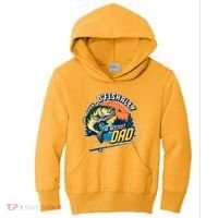 O Fishally The Bestest Dad Kids Hoodie thumb 0