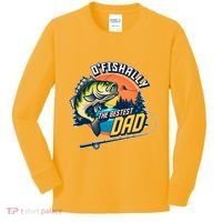 O Fishally The Bestest Dad Kids Long Sleeve Shirt thumb 0