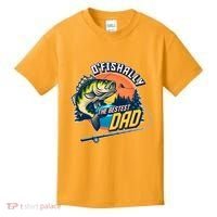 O Fishally The Bestest Dad Kids T-Shirt thumb 0