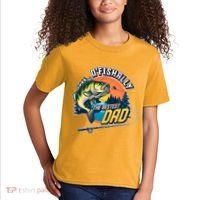 O Fishally The Bestest Dad Kids T-Shirt thumb 2