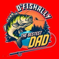 O Fishally The Bestest Dad Santa Hat thumb 1