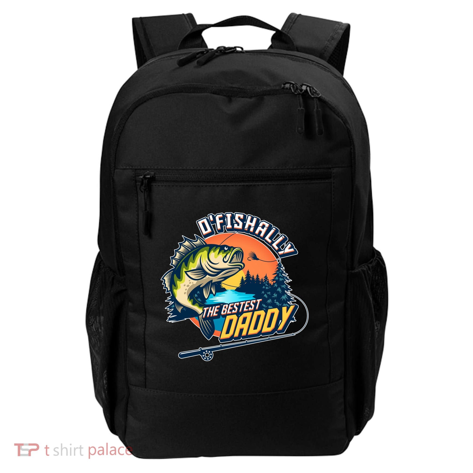O Fishally The Bestest Daddy Backpack