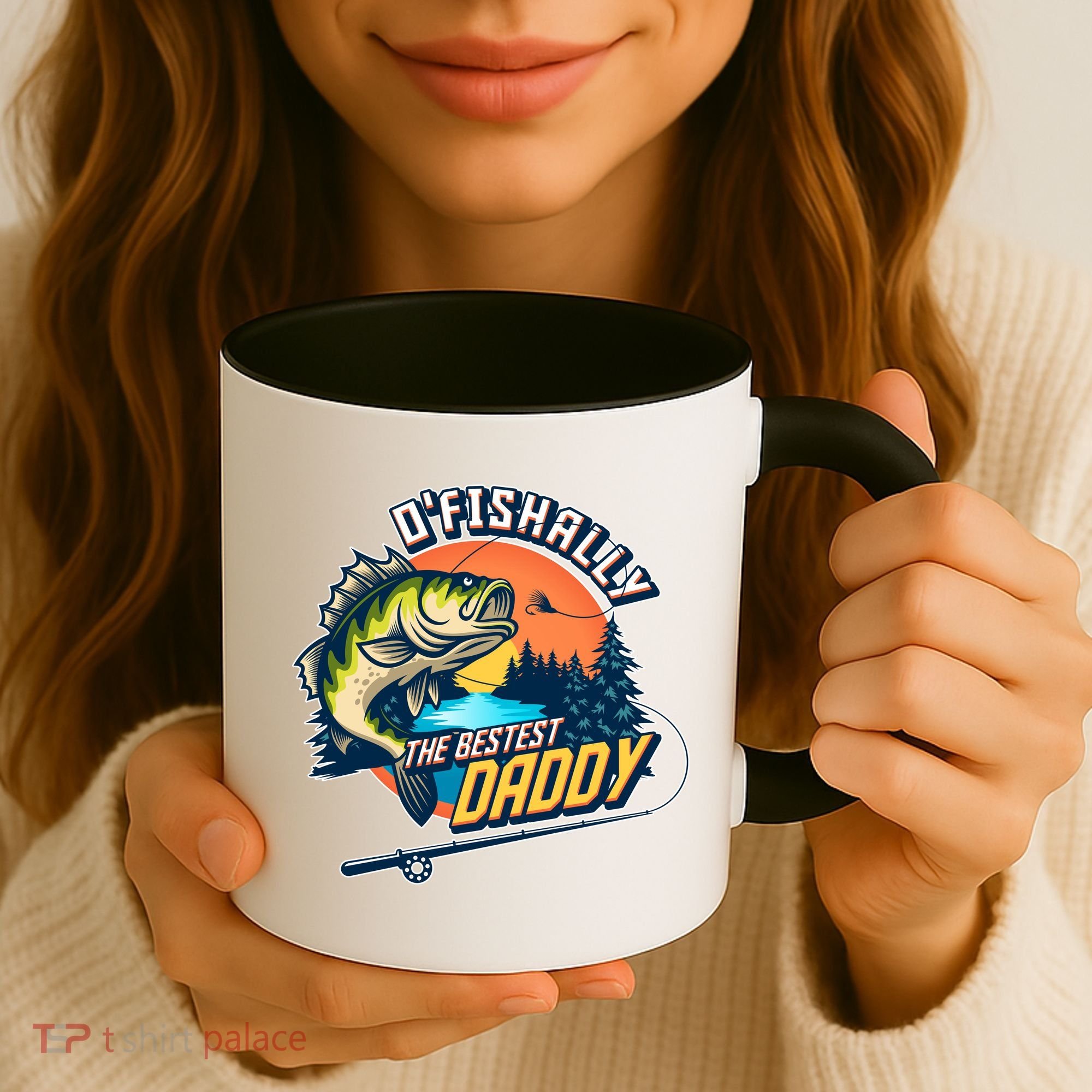 O Fishally The Bestest Daddy Coffee Mug