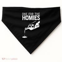 One For The Homies Chicano Art Cholo Mexican American USA-Made Doggie Bandana thumb 0